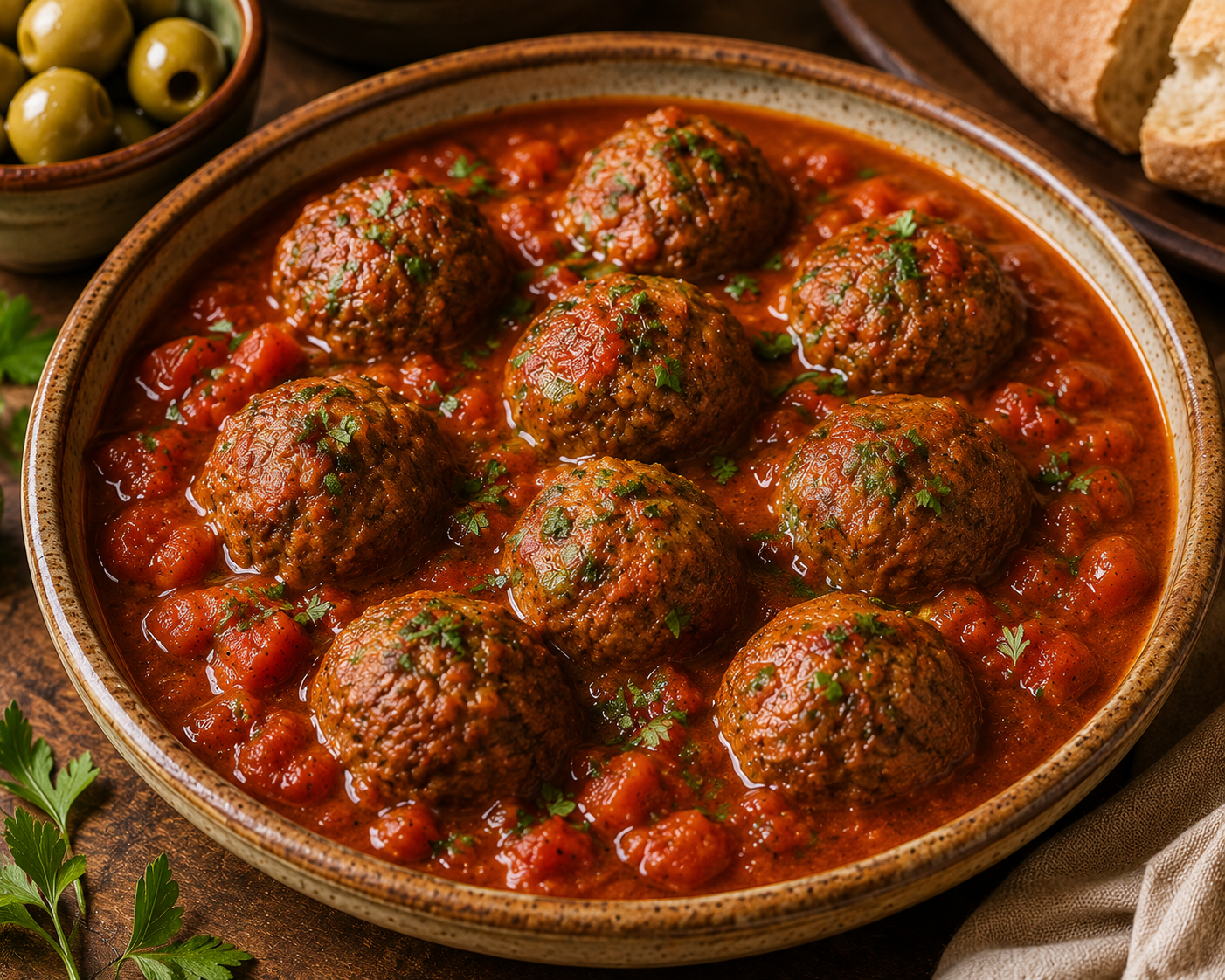 Kefta in tomato sauce
